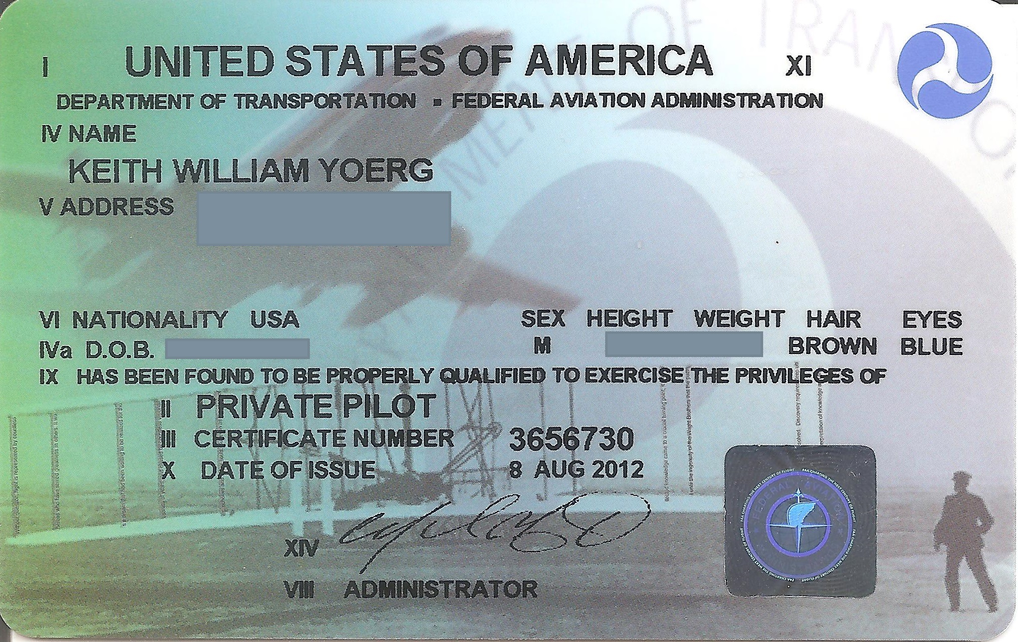 Private Pilot's License