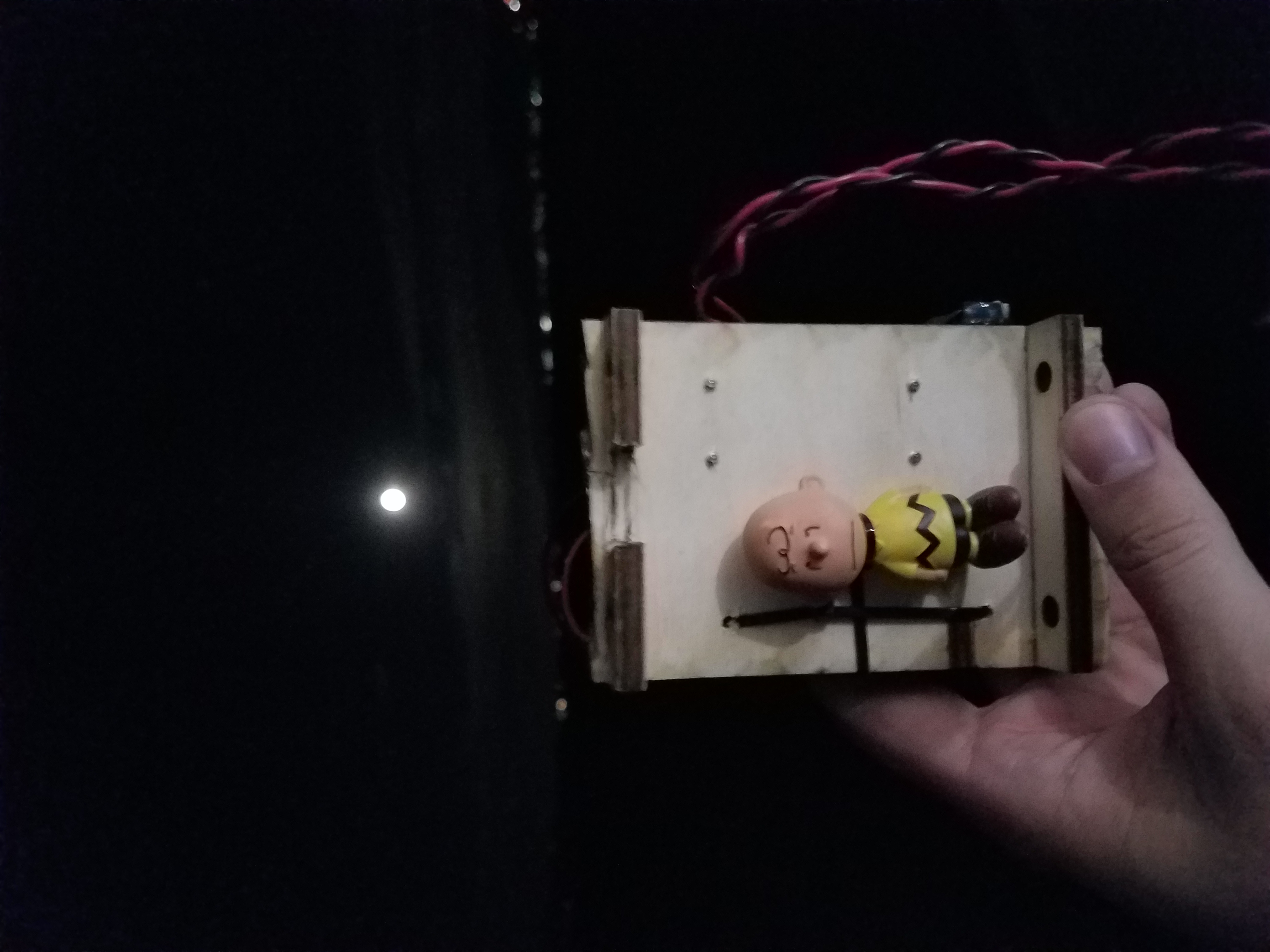 Charlie Brown on the payload bay